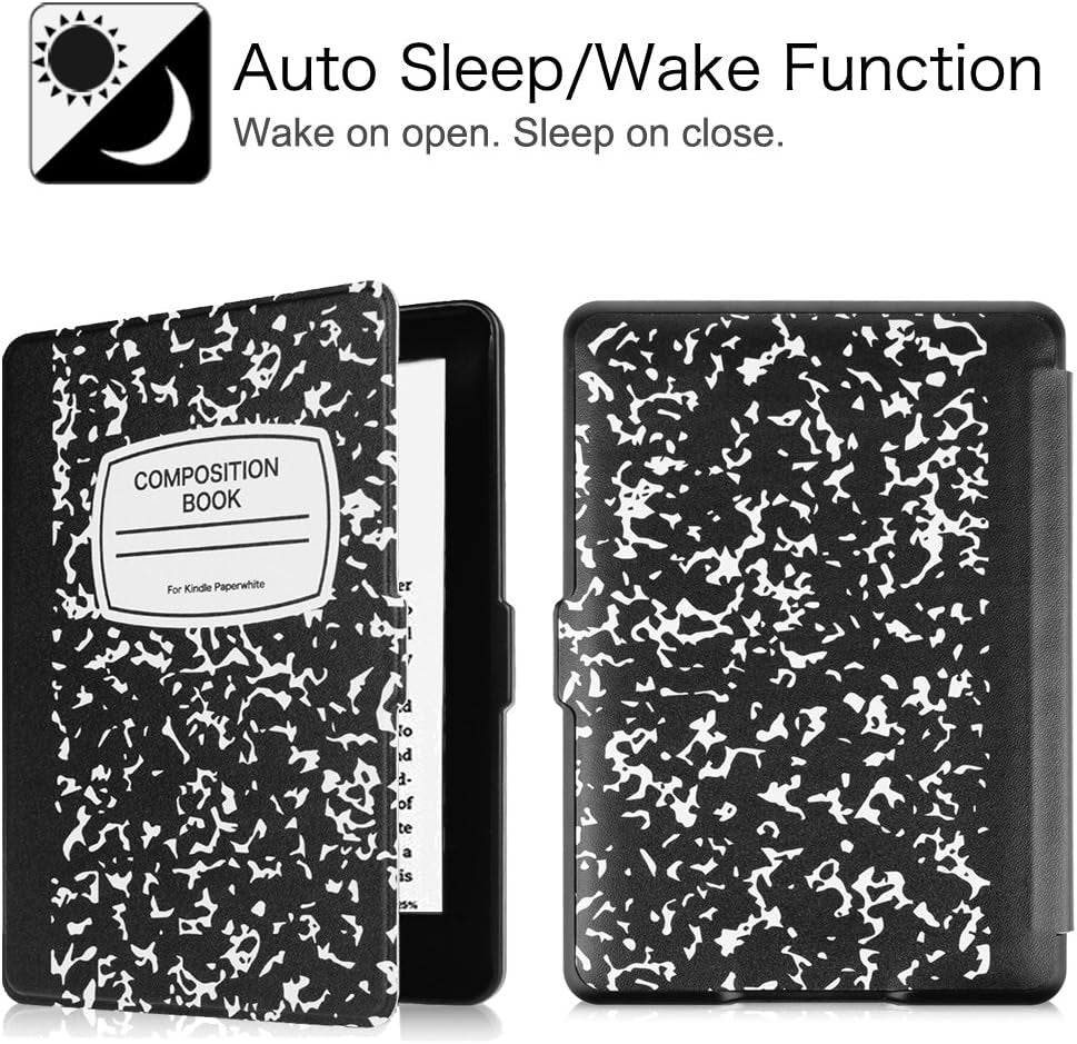 Slimshell Case for 6" Kindle Paperwhite 2012-2017 (Model No. EY21 & DP75SDI) - Lightweight Protective Cover with Auto Sleep/Wake (Not Fit Paperwhite 10Th & 11Th Gen), Composition B
