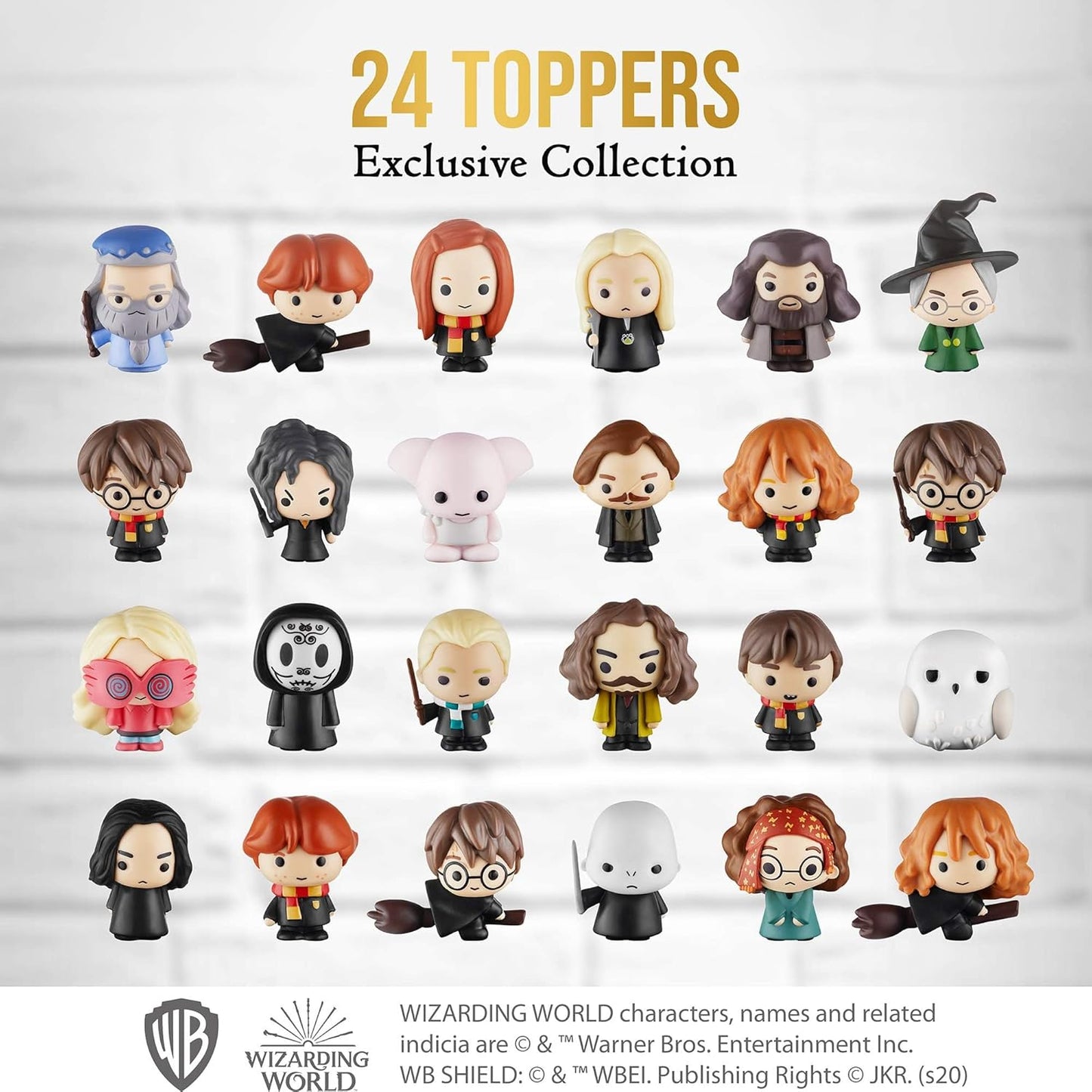 Harry Potter Pencil Toppers, Gifts, Toys, Collectibles – Set of 12 Harry Potter Figures for Writing, Party Decor –Ron Weasley, Hermione Granger,Sybil Trelawney and More by , 2.4 In., Soft PVC (B12)