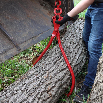 Timber Claw Hook, 32In - Log Lifting Tongs Heavy Duty Grapple Timber Claw, Lumber Skidding Tongs Logging Grabber