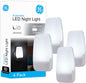 LED Night Lights Plug into Wall, Dusk to Dawn Sensor, Ambient Lighting, Dorm Room Essentials, Bathroom Decor, Smart Home, for Bedroom, Cool White, 55992, 4 Pack