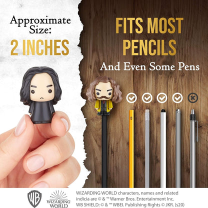 Harry Potter Pencil Toppers, Gifts, Toys, Collectibles – Set of 12 Harry Potter Figures for Writing, Party Decor –Ron Weasley, Hermione Granger,Sybil Trelawney and More by , 2.4 In., Soft PVC (B12)
