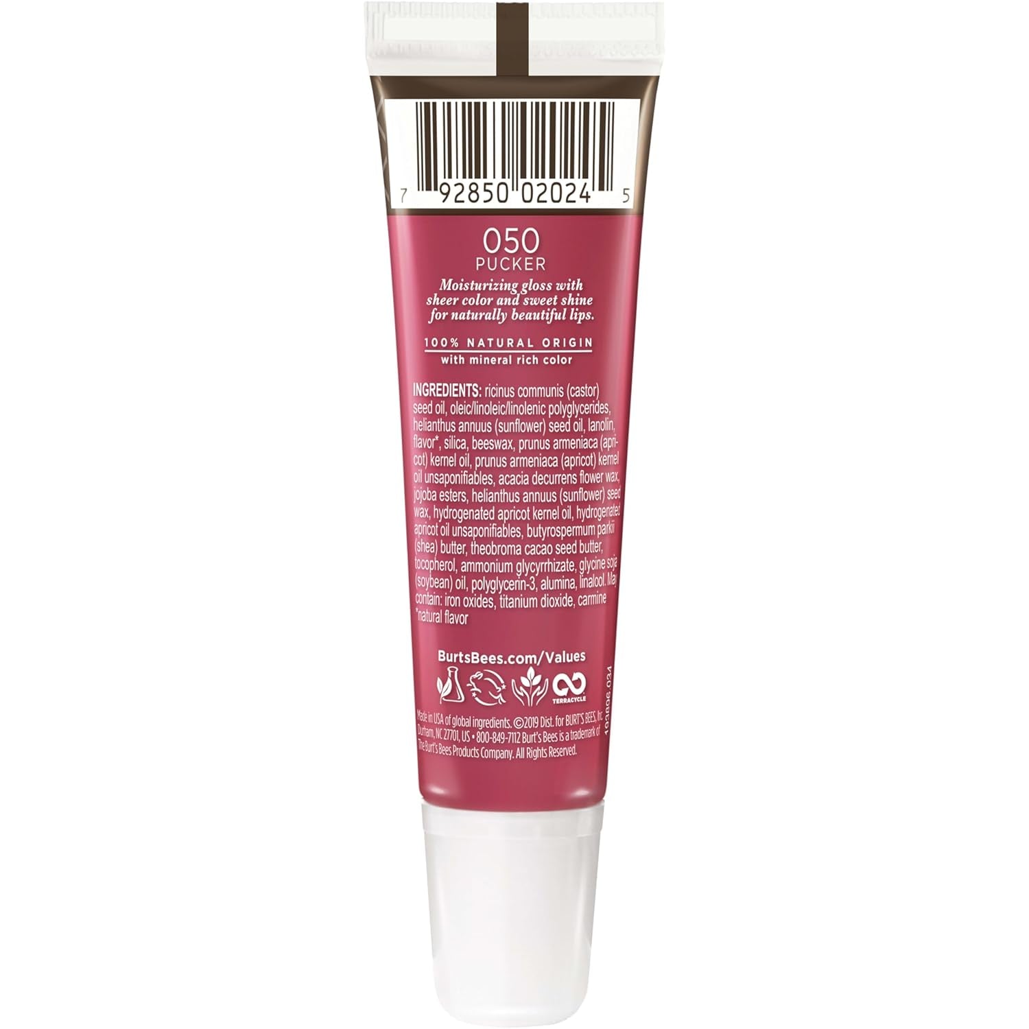 Lip Gloss, Lip Shine for Women, 100% Natural Makeup, Pucker