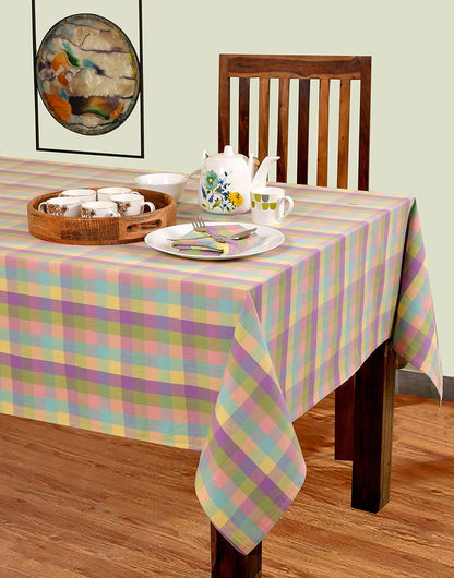 Buffalo Check Cotton Tablecloth for Kitchen and Dining - 52x70 Inches, Rectangle, Seats 4-6, Ideal for Weddings, Holidays, and Special Occasions