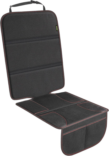 Car Seat Protector for Child Car Seat with Thick Padding, Waterproof Fabric and Storage Pockets, Child/Baby Carseat Padding Mat, Universal Fit for Vehicle Leather Upholstery