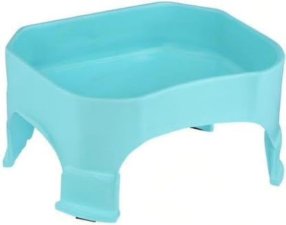 Extra Large Water Bowl for Dogs, Raised Outdoor Dog Water Bowl (2.25 Gallon XL Capacity), Big Trough Style Food Dish for Indoors or Outside, No Spill Large Dog Bowls, Aquamarine