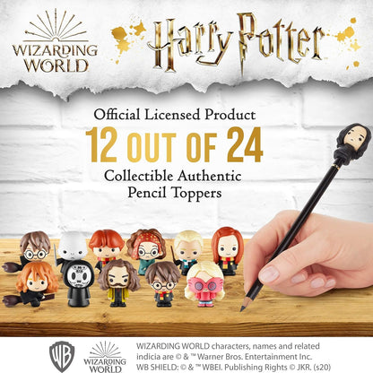Harry Potter Pencil Toppers, Gifts, Toys, Collectibles – Set of 12 Harry Potter Figures for Writing, Party Decor –Ron Weasley, Hermione Granger,Sybil Trelawney and More by , 2.4 In., Soft PVC (B12)
