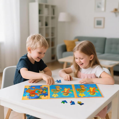Travofun Magnetic Puzzles for Kids Ages 3-5,20 Piece Bible Jigsaw Puzzles for Toddlers 4-6, Jesus Calms the Storm - Magnet Toys for Children Christian Gifts for Boys & Girls