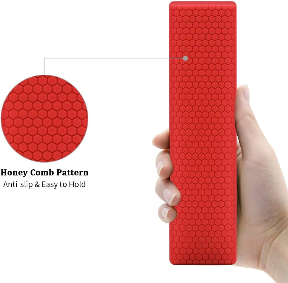 Silicone Protective Case for Vizio XRT136 Smart TV Remote, Lightweight Anti-Slip Shockproof Cover Holder - Red