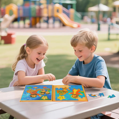 Travofun Magnetic Puzzles for Kids Ages 3-5,20 Piece Bible Jigsaw Puzzles for Toddlers 4-6, Jesus Calms the Storm - Magnet Toys for Children Christian Gifts for Boys & Girls
