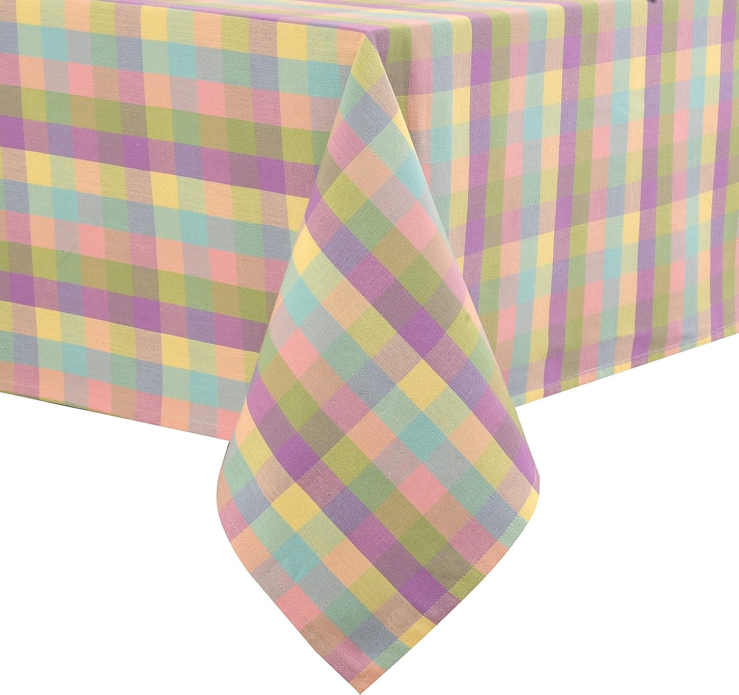 Buffalo Check Cotton Tablecloth for Kitchen and Dining - 52x70 Inches, Rectangle, Seats 4-6, Ideal for Weddings, Holidays, and Special Occasions