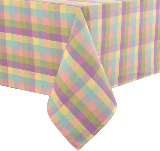 Buffalo Check Cotton Tablecloth for Kitchen and Dining - 52x70 Inches, Rectangle, Seats 4-6, Ideal for Weddings, Holidays, and Special Occasions