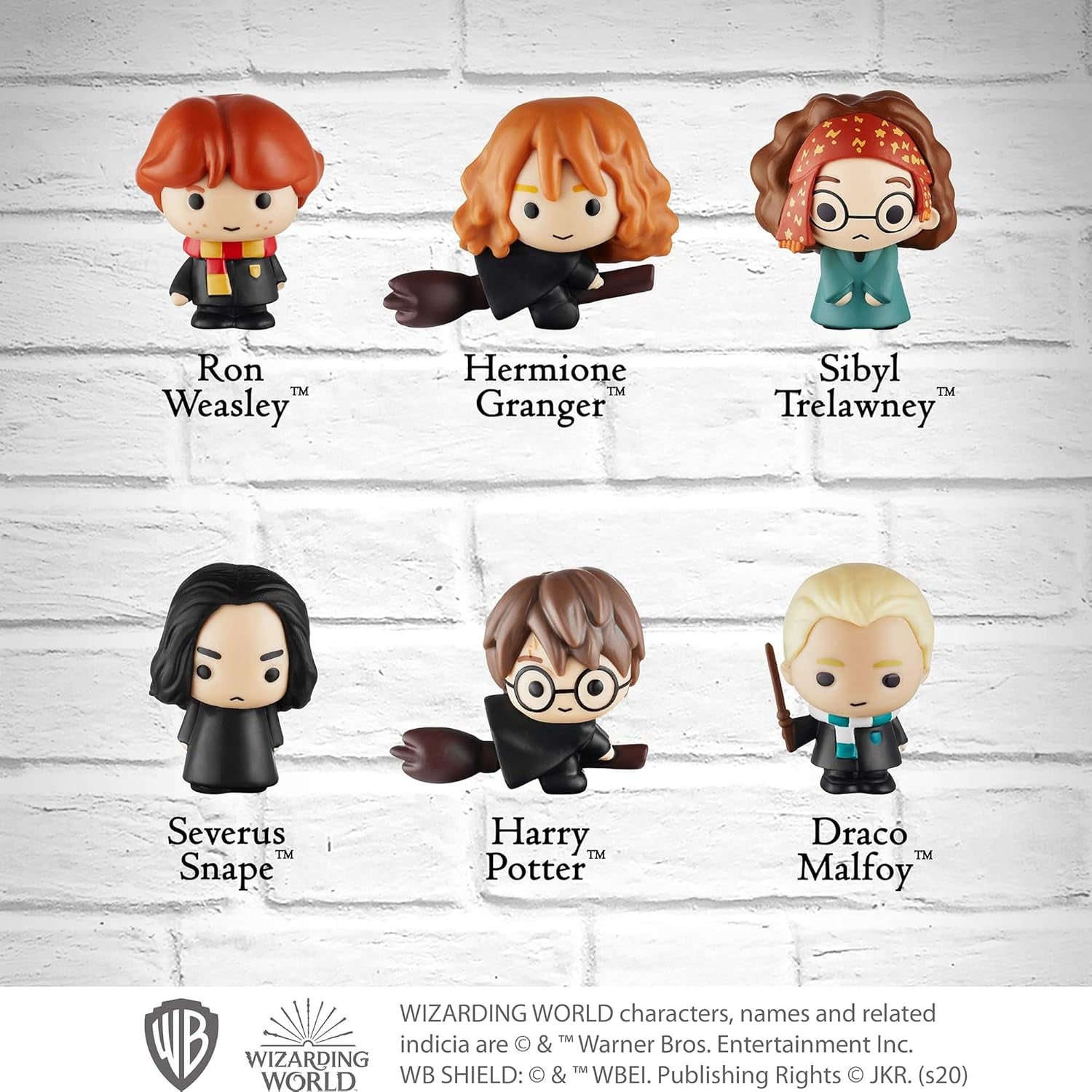 Harry Potter Pencil Toppers, Gifts, Toys, Collectibles – Set of 12 Harry Potter Figures for Writing, Party Decor –Ron Weasley, Hermione Granger,Sybil Trelawney and More by , 2.4 In., Soft PVC (B12)
