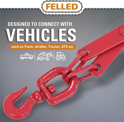 Timber Claw Hook, 32In - Log Lifting Tongs Heavy Duty Grapple Timber Claw, Lumber Skidding Tongs Logging Grabber